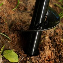 땅파기 전동 드릴 비트 가든 오거 원예공구 육각 샤프트 천공기 나선형 굴착기날, 타입A