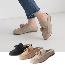 이피탑 발편한 여성 테슬 슬립온 뮬 블로퍼 슬리퍼