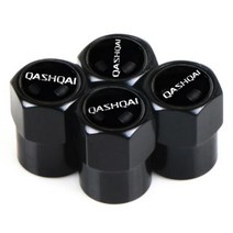 자동차 스타일링 금속 휠 스템 커버 타이어 밸브 캡 장식 닛산 QASHQAI J10 J11 2011 2008 2018 2019, black small