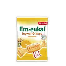 엠오이칼 생강 오렌지 무설탕 목캔디 75g Emeukal, 1개