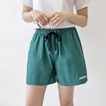 컬러풀 여성 밴딩반바지