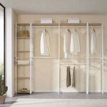 [드레스룸모음전] 국민형 드레스룸 라삐소 드레스룸 옷장 2단 철제 행거 시리즈, 라삐소 1700