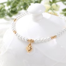 [골드팡] 14k 엘로이 스와로브스키 진주 팔찌 (당일발송)