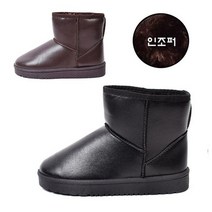 여성 겨울 가죽 부츠 방한 슈즈 인조퍼 신발