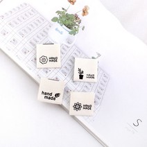 짱패브릭 (5장) 501시리즈 끼움라벨-4 design, 블랙화분