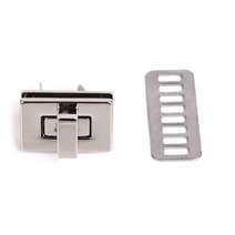 사각 뱅뱅이 잠금장식 27MM 실버, 단품