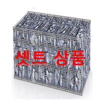 ((셋트 상품)) 100cm x 30cm 사각개비온 철망 돌망태 돌담장 개비온철망 옹벽 사각돌담장