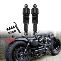 자전거 쇼바 충격흡수 서스펜션 오토바이 후면 완충기 조정 가능한 충격 스프링 할리 투어링 로드 킹