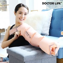 닥터라이프 [닥터라이프] V7 공기압 다리 사지압박순환장치/의료기기/국내생산/ 본체+다리+허리세트(화이트 핑크), 핑크