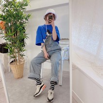 보블리에 / 캥거루 멜빵 데님 오버롤