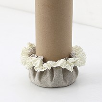 내추럴 패브릭 레이스 식탁 의자 발커버, 단품