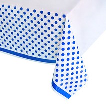 라인도트 테이블보 [블루], 단품, 단품