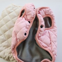 강아지옷 누빔옷 아웃터 개간지 경량패딩 개편한 강쥐옷 핸드메이드 애견의류, 아이보리