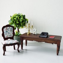 앤틱인테리어 고가구 미니어처책상 장식인형 미니어쳐 펜시 모형