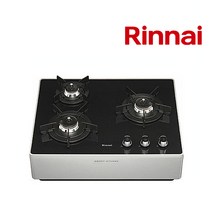 린나이 3구 블랙펄코팅 가스쿡탑 가스레인지 RBR-P3500 프리스탠드식, 높은스탠드(실버), LNG도시가스, RBR-P3500(전기코드식)