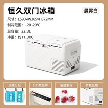 차량용캠핑냉장고 냉온장고 캠핑냉장고 아이스박스 차량용냉장고, 모닝미스트 화이트 양면냉장고 22 L