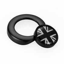 핑거 보드 자전거 자동차 스타일링 인테리어 점화 시작 버튼 스티커 미니 쿠퍼 컨트리맨 클럽맨 R55 액세, 02 Gray Union Black