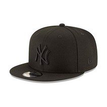 New Era York Yankees 블랙 온 스냅백 캡 9fifty
