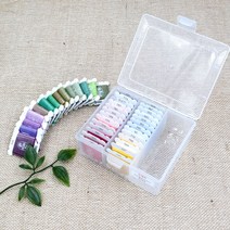 (당일출고)프랑스자수 면사40색상세트/ 자수용면사40색상세트/자수실기본세트/실팔찌/ 퀼트/ 십자수/독학자수, A세트