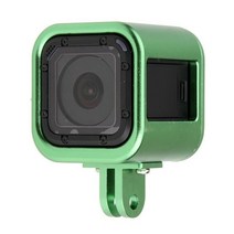 CNC 알루미늄 보호 하우징 케이스 커버 프레임 GoPro Hero 4/5 세션 Go Pro 스포츠 액션 카메라 액세서리, [02] 녹색
