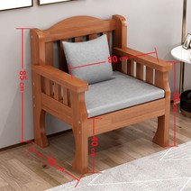 원목 벤치 의자 인테리어 식탁 목재 편한 실내 공원 우드 평상 거실 식당 정원 나무, ., 80x58x40(브라운)