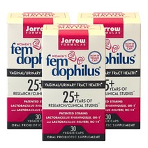 자로우 3병 여성 펨 도피러스 50억 30캡슐 냉장보관용 Fem Dophilus, 30정