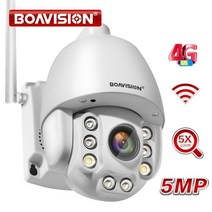 씨씨티비 소형 매장 cctv 야외 무선카메라 wifi ptz ip 카메라 5mp 5x 줌 4g 양방향 오디오 ai 자동 추적 무선 카메라 60m ir 비디오 홈 보안 카메라, 5mp 와이파이 추가 64g tf, 우리 플러그, 2.7-13.5mm