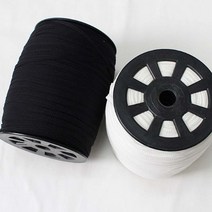 롤판매 어깨테이프 니트테이프 울테이프 4종 가다테이프 마스크끈 부자재, 흰색-6mm