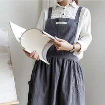 원피스 앞치마 최준카페 고사리 나물 어쩌다주부앞치마, A타입-네이비
