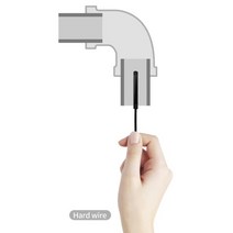 스마트폰 내시경 카메라 배관내시경 핸드폰 미니 귀 이경 방수 뱀 창 안드로이드 전화 낚시, 씨엔, 2m, 단단한 철사