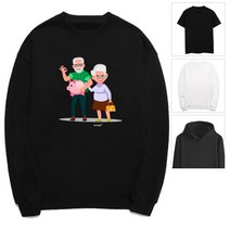 키밍 커플부부 티셔츠 할아버지 할머니 맨투맨 후드티