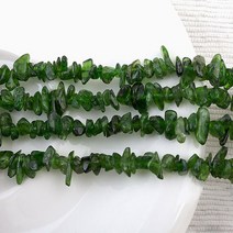 비즈아이 [5599-05]원석칩스 소 (5월탄생석/에메랄드) 녹동령 1줄(약38cm)