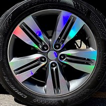 휠 홀로그램 스티커 차량용 자동차, 1세트, 투싼 / 18인치 (뉴투싼IX)
