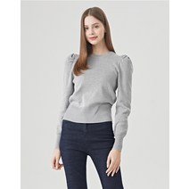 퍼프 숄더 데일리 긴팔 니트 (S28LK14)