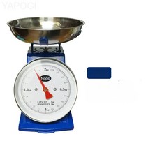 철판 스프링 측정 1kg2kg5kg 구식 스프링 측정 기계 저울 트레이 저울 주방 저울 책상 저울 과일 저울, 2kg 철 / 작은 칸당 10g