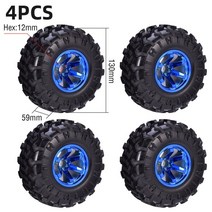 12mm 휠 허브 핫 휠 타이어 rc car 110 몬스터 트럭 오프로드 traxxas scx10 hpi hsp tamiya kyosho wltoys 자동차 액세서리, 유형3 130 59mm