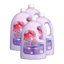 국민세제 국민 섬유 유연제 라벤더향 2.5L, 4개