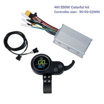 전기자전거컨트롤러 Ebike 컨트롤러 36V 48V 350W 전기 자전거 스쿠터 사인파 LCD 디스플레이 브러시리스, 03 48V 350W colorful, 한개옵션1
