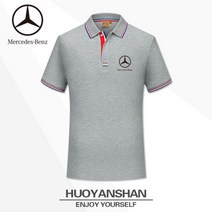 힙합 오토바이 팀복 박시 티셔츠 레이싱 루즈핏 메르세데스-벤츠 AMG 반팔 4S 상점 작업복 셔츠 팀 슈트