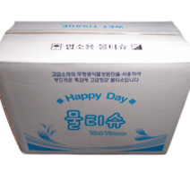 업소용물티슈 해피데이 400매, 평면평