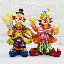 Naricollection 삐에로 마블인형 앤틱소품 카페장식, 삐에로세트