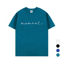 [더팀]남녀공용 20수 모멘트 반팔티셔츠
