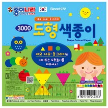 종이나라 도형색종이 10팩/갑, 10팩, 10색