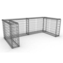 게비온 담장 울타리 개비온 돌담 철망 옹벽 돌망태, 수박 빨강 0.3x0.3x0.3m