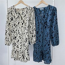 빅사이즈사랑해요 G570L203 레오파드브이랩원피스 YP