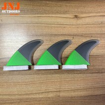 서핑 JNJ FCS II 유리 섬유 서핑 보드 G7 MF 대형 스러스터 핀, 03 green