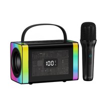 소니 에릭슨 SK11 노래 가라오케 마이크 오디오 통합 마이크 휴대용 블루투스 무선 가족 ktv 어린이 집, 공식 표준, 다크나이트 블랙 플래그십 버전 [단밀]