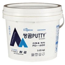 건축용퍼티 쌍곰퍼티 PD-600 (5kg)(4개 묶음)