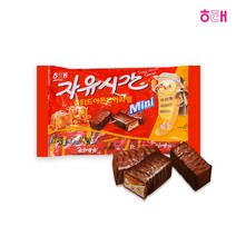 해태 자유시간 솔티드아몬드카라멜 미니 420g / 미니 초코바