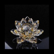 전통소품 크리스탈 백조 연꽃 유리 캐릭터 마을 종이 장식 60mm-200mm 풍수 컬렉션, 05 yellow_03 100mm